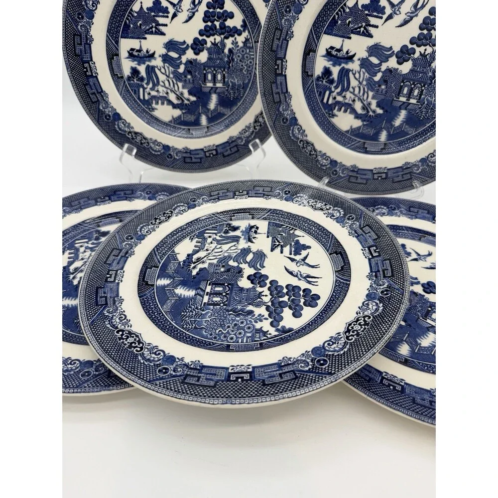 Johnson Bros England Porcelain Blue Willow 10